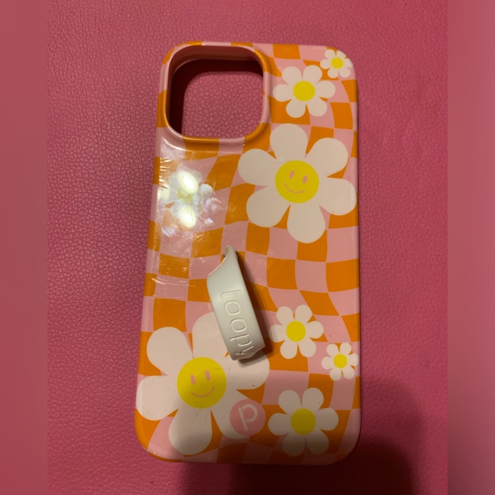 Loopy case- iPhone 12 Pro Max- pink floral Krista Horton